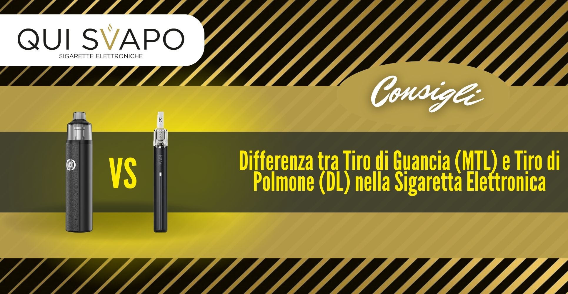 Differenza tra Tiro di Guancia (MTL) e Tiro di Polmone (DL) nella Sigaretta Elettronica